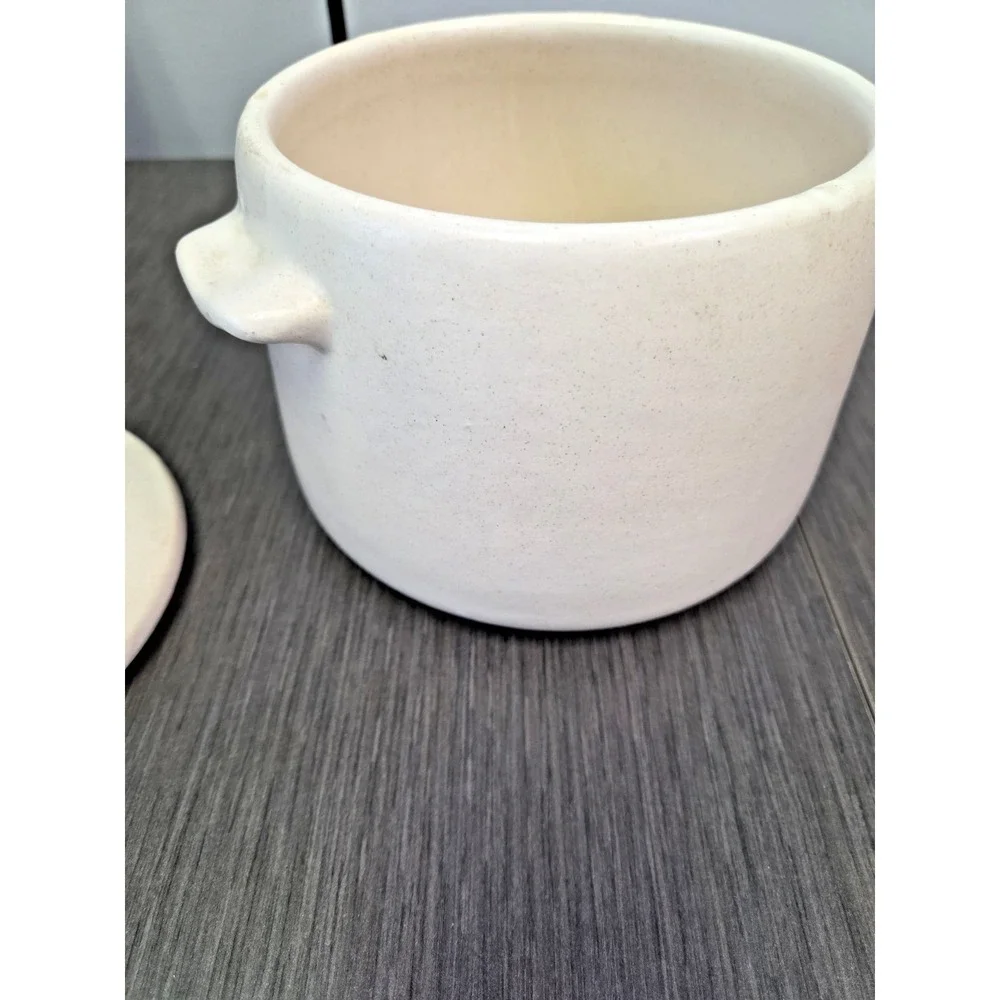 Vintage 1970's Bean Pot Crock Pottery‎ Stoneware Soup Tureen MCM West Bend w Lid